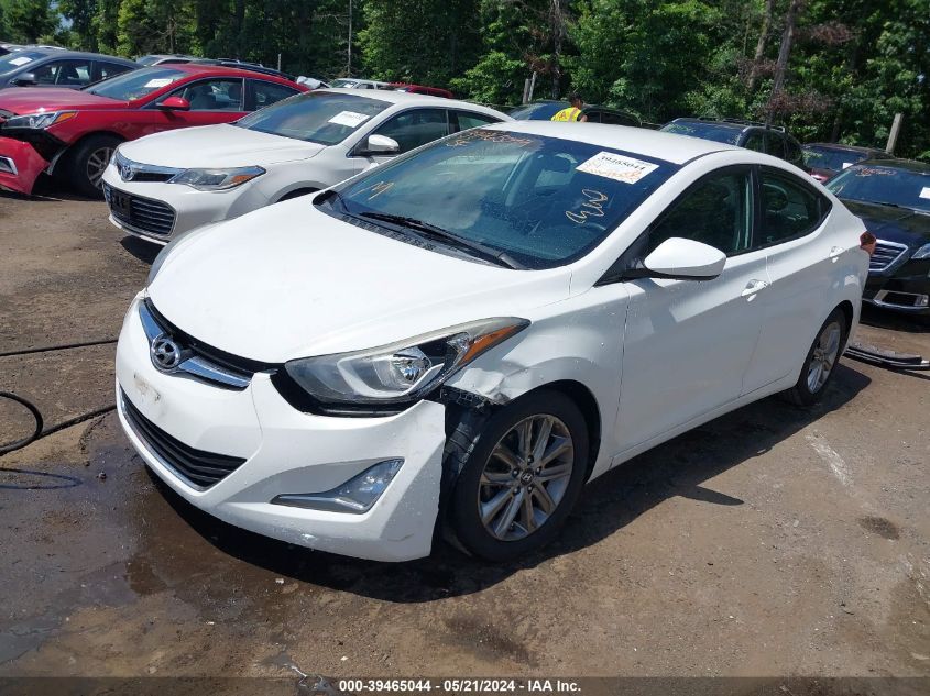 2014 Hyundai Elantra Se VIN: 5NPDH4AEXEH492106 Lot: 39465044