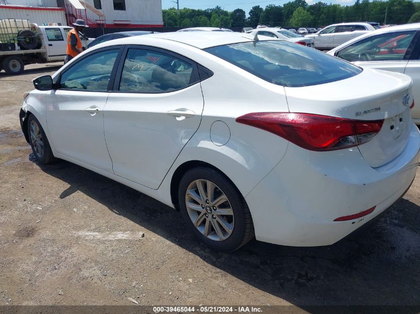 2014 Hyundai Elantra Se VIN: 5NPDH4AEXEH492106 Lot: 39465044