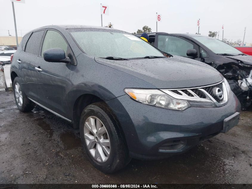 2013 Nissan Murano S VIN: JN8AZ1MU6DW204662 Lot: 39465046