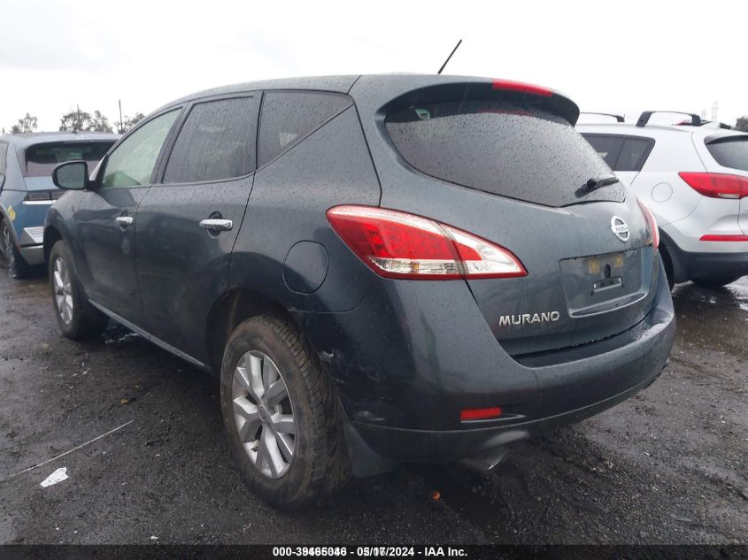 2013 Nissan Murano S VIN: JN8AZ1MU6DW204662 Lot: 39465046