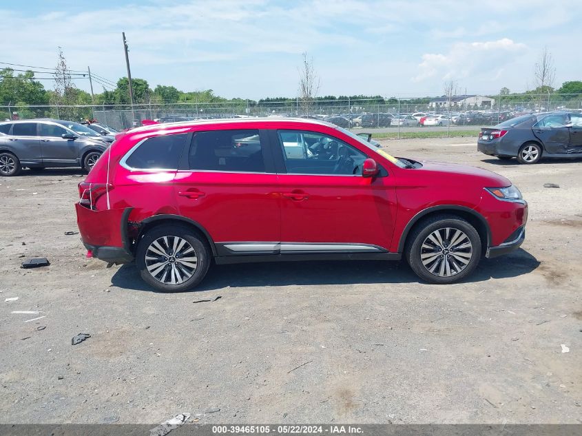 2020 Mitsubishi Outlander Sel 2.4 S-Awc VIN: JA4AZ3A31LZ019624 Lot: 39465105