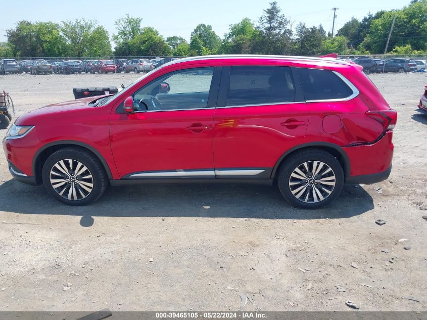 2020 Mitsubishi Outlander Sel 2.4 S-Awc VIN: JA4AZ3A31LZ019624 Lot: 39465105