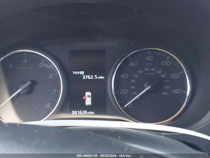 2020 Mitsubishi Outlander Sel 2.4 S-Awc VIN: JA4AZ3A31LZ019624 Lot: 39465105