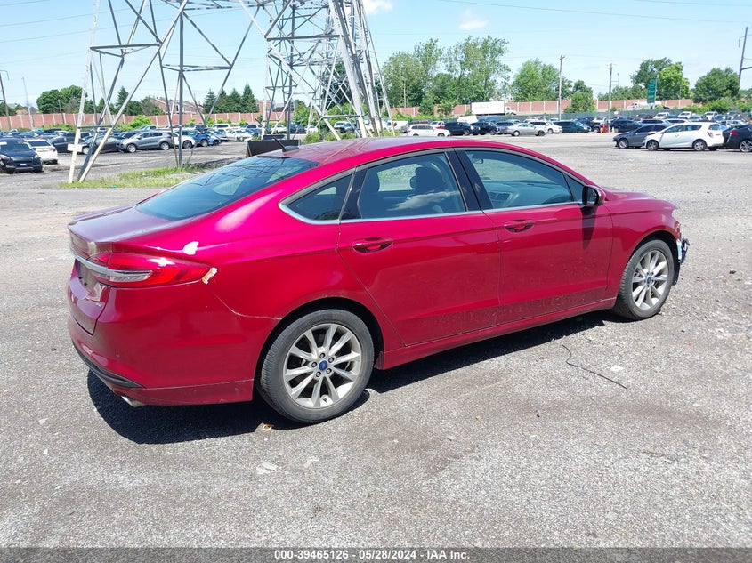 VIN 3FA6P0H76HR198219 2017 FORD FUSION SE