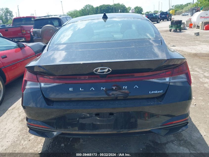 2022 Hyundai Elantra Limited VIN: 5NPLP4AGXNH073575 Lot: 39465173