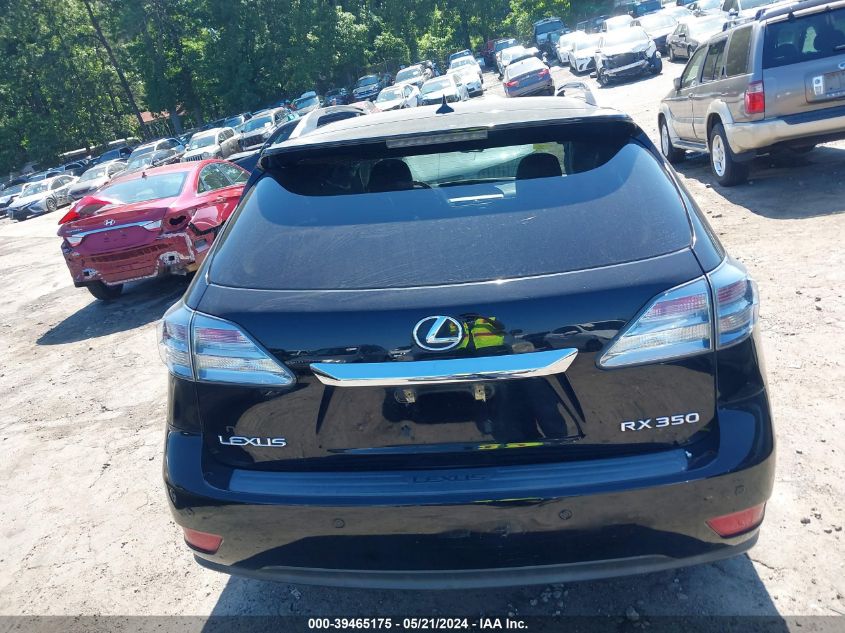 2010 Lexus Rx 350 VIN: 2T2ZK1BA5AC038906 Lot: 39465175