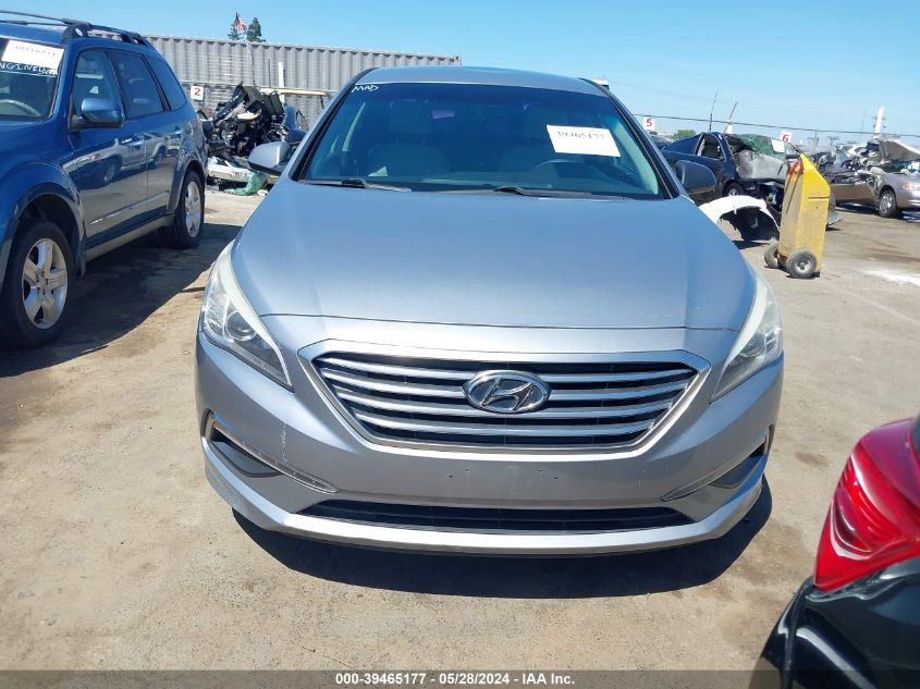 2015 Hyundai Sonata Se VIN: 5NPE24AF5FH007550 Lot: 39465177