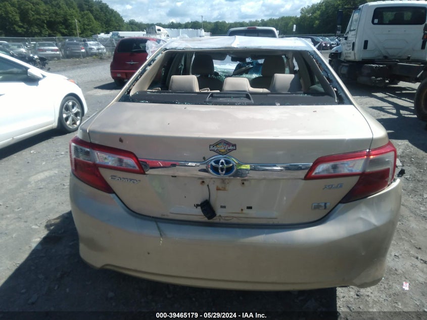 2012 Toyota Camry Hybrid Xle VIN: 4T1BD1FK0CU024643 Lot: 39465179