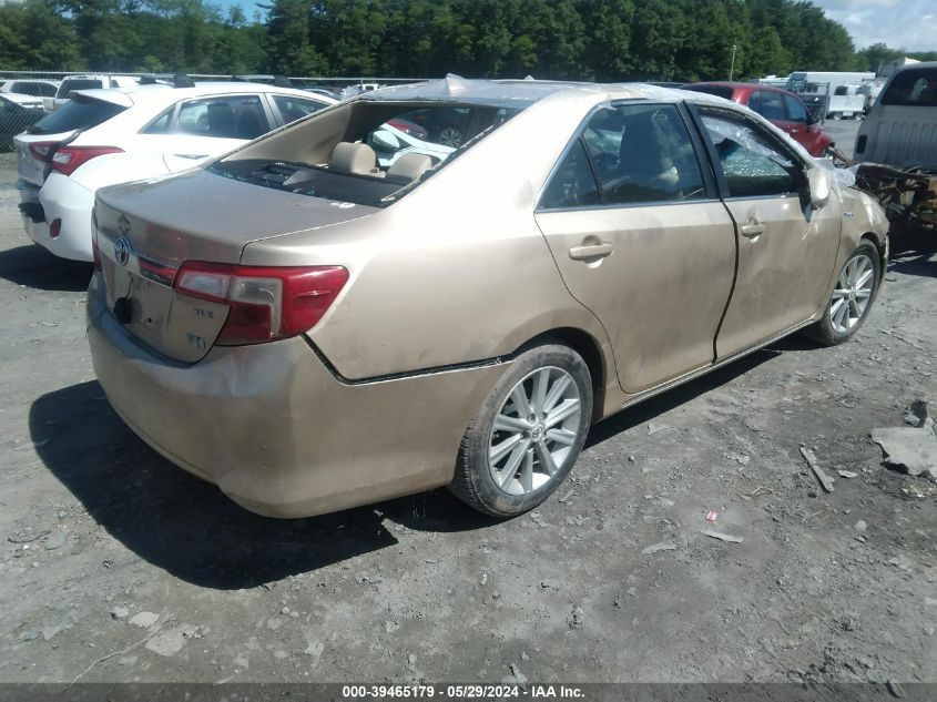 2012 Toyota Camry Hybrid Xle VIN: 4T1BD1FK0CU024643 Lot: 39465179