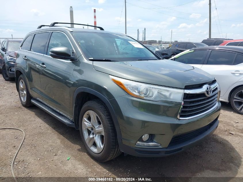 2014 Toyota Highlander Limited V6 VIN: 5TDDKRFH5ES034548 Lot: 39465182