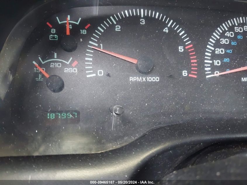 1999 Dodge Ram 1500 St VIN: 1B7HC13Y8XJ647557 Lot: 39465187