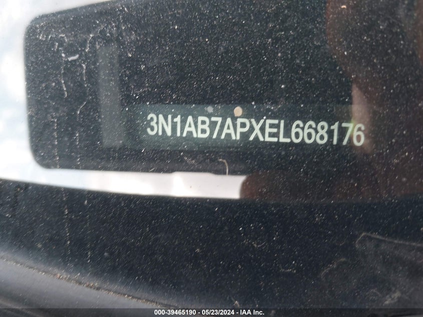 2014 Nissan Sentra Sv VIN: 3N1AB7APXEL668176 Lot: 39465190
