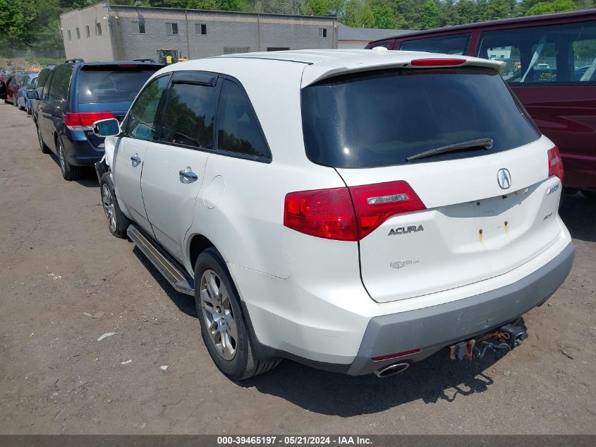 2008 Acura Mdx Technology Package VIN: 2HNYD28448H502568 Lot: 39465197