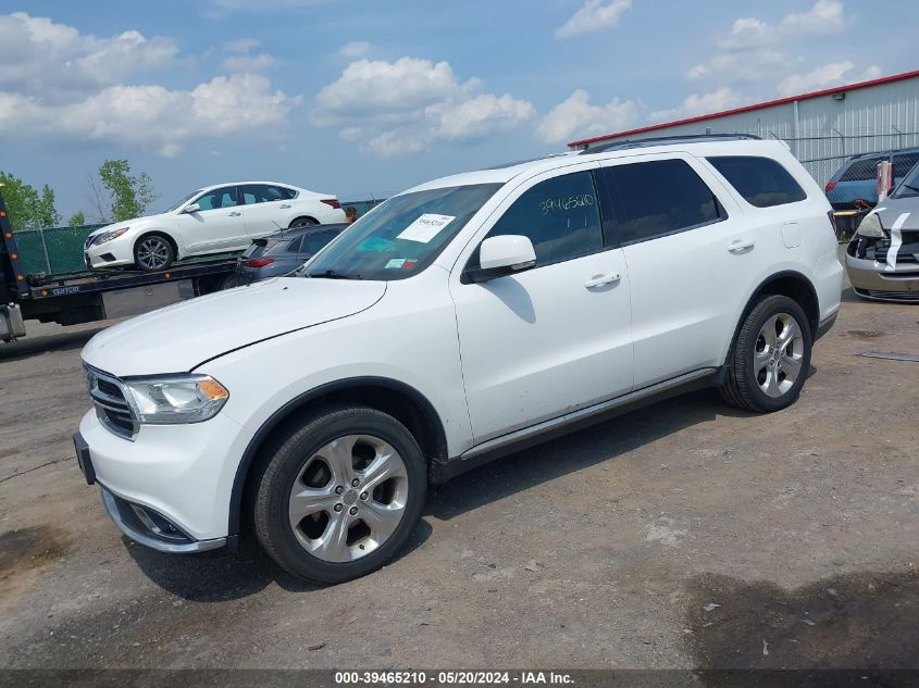 2015 Dodge Durango Limited VIN: 1C4RDJDG1FC850249 Lot: 39465210