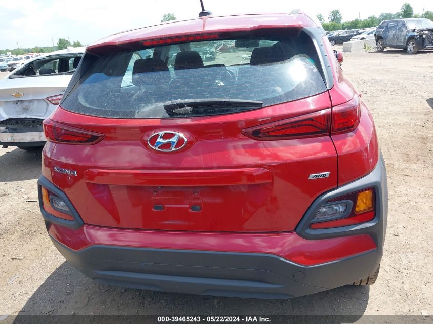 2019 Hyundai Kona Se VIN: KM8K1CAAXKU360401 Lot: 39465243