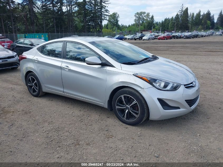 2016 Hyundai Elantra Se VIN: 5NPDH4AE9GH795154 Lot: 39465247