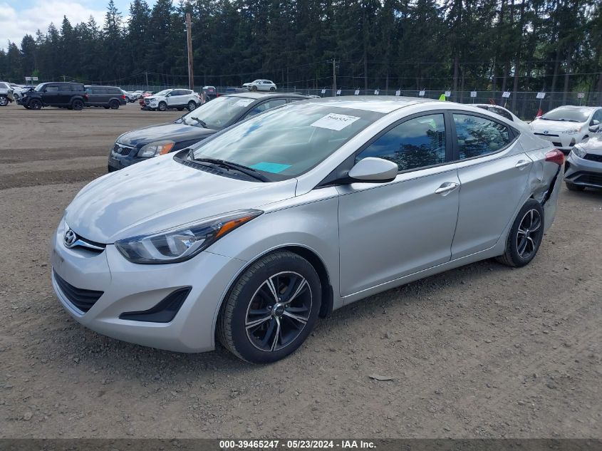 2016 Hyundai Elantra Se VIN: 5NPDH4AE9GH795154 Lot: 39465247