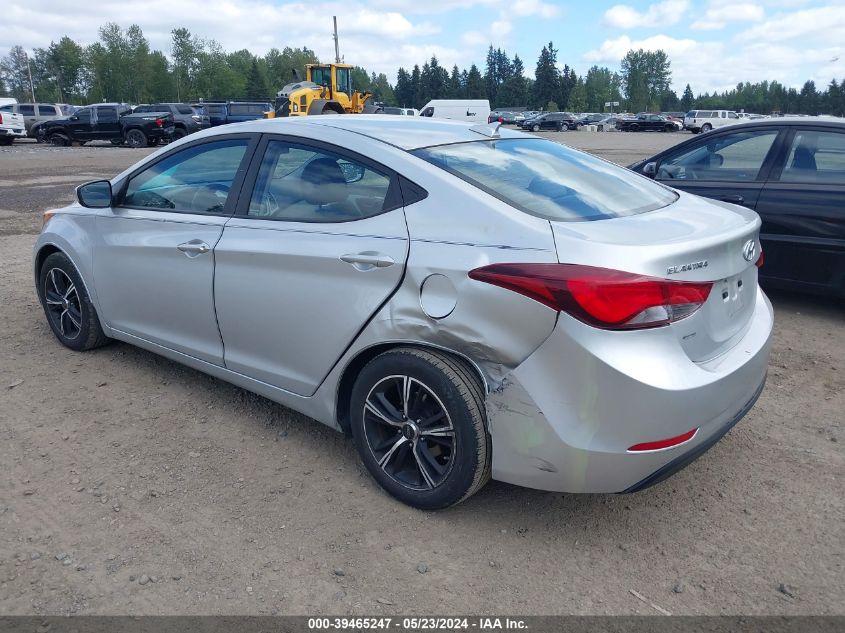 2016 Hyundai Elantra Se VIN: 5NPDH4AE9GH795154 Lot: 39465247