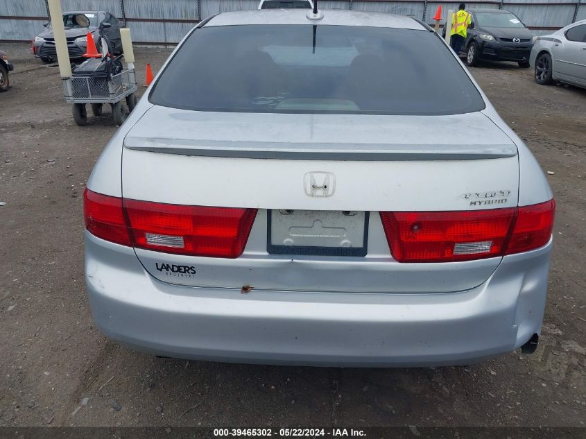 2005 Honda Accord Hybrid Ima VIN: JHMCN36575C015196 Lot: 39465302