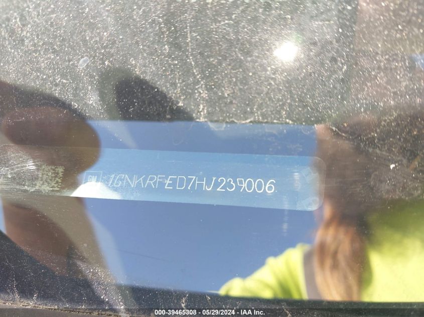 2017 Chevrolet Traverse Ls VIN: 1GNKRFED7HJ239006 Lot: 39465308