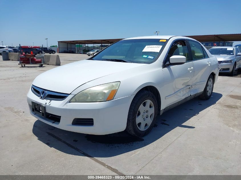 2007 Honda Accord 2.4 Lx VIN: 1HGCM56487A121308 Lot: 39465323