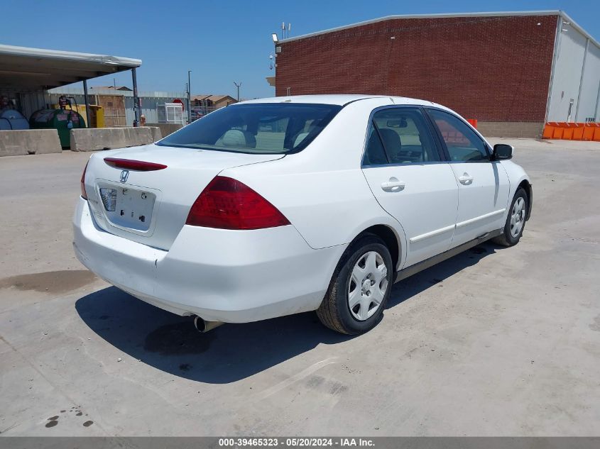 2007 Honda Accord 2.4 Lx VIN: 1HGCM56487A121308 Lot: 39465323