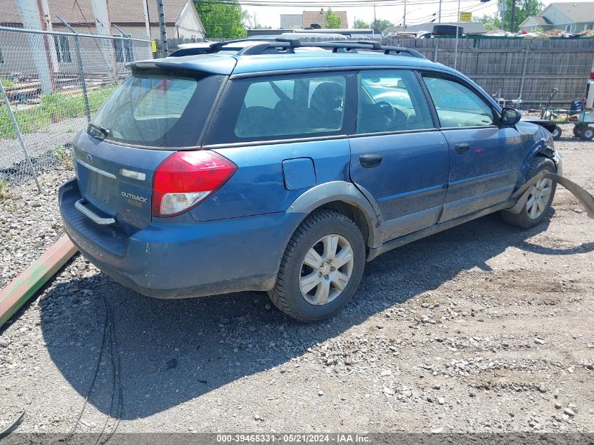 2008 Subaru Outback 2.5I/2.5I L.l. Bean Edition VIN: 4S4BP61C987330251 Lot: 39465331