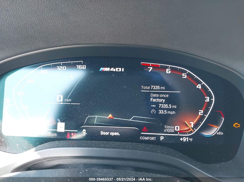 2023 BMW X3 M40I VIN: 5UX83DP09P9T26780 Lot: 39465337