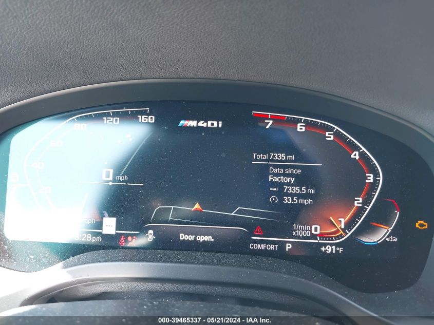 2023 BMW X3 M40I VIN: 5UX83DP09P9T26780 Lot: 39465337