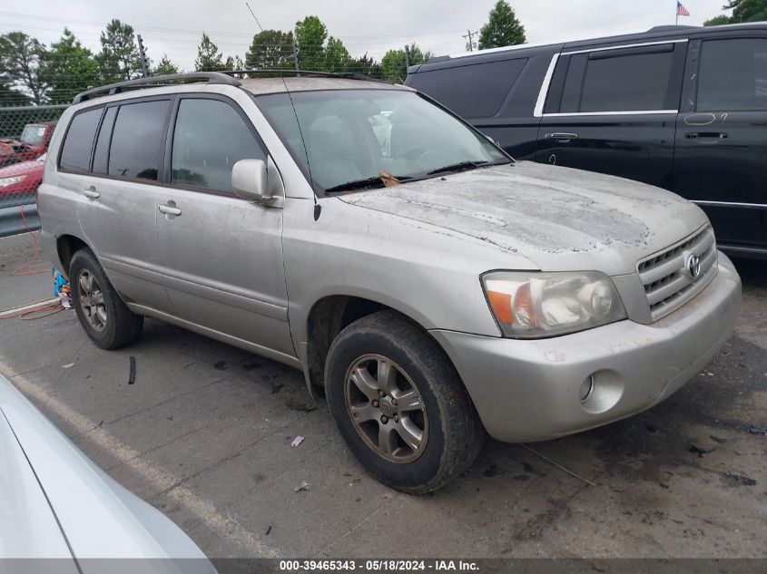 2006 Toyota Highlander V6 VIN: JTEEP21AX60143689 Lot: 39465343