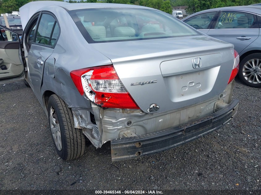 2012 Honda Civic Lx VIN: 19XFB2F5XCE083371 Lot: 39465346