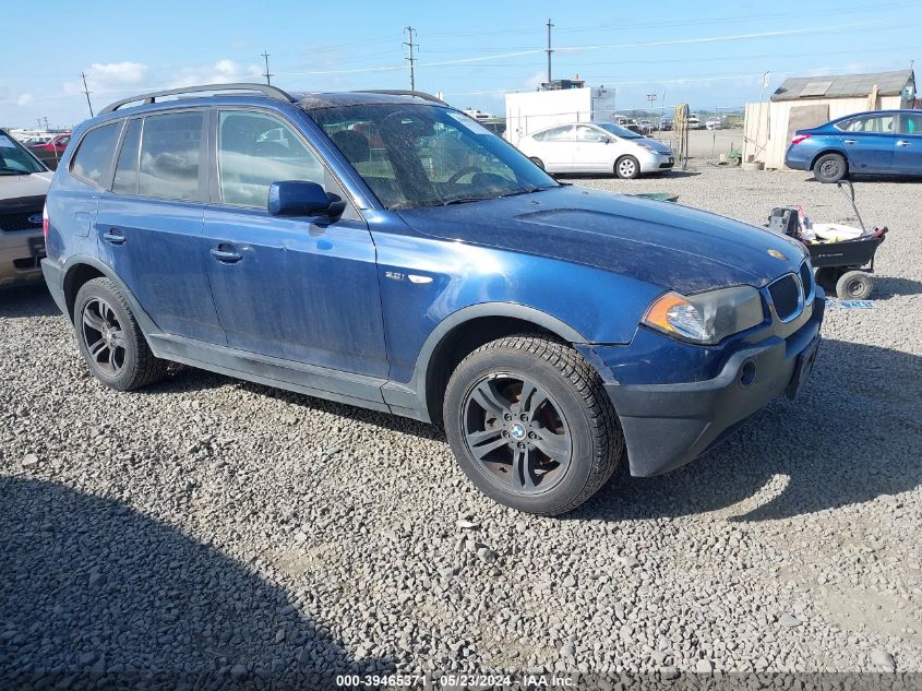 2005 BMW X3 3.0I VIN: WBXPA93465WD07097 Lot: 39465371