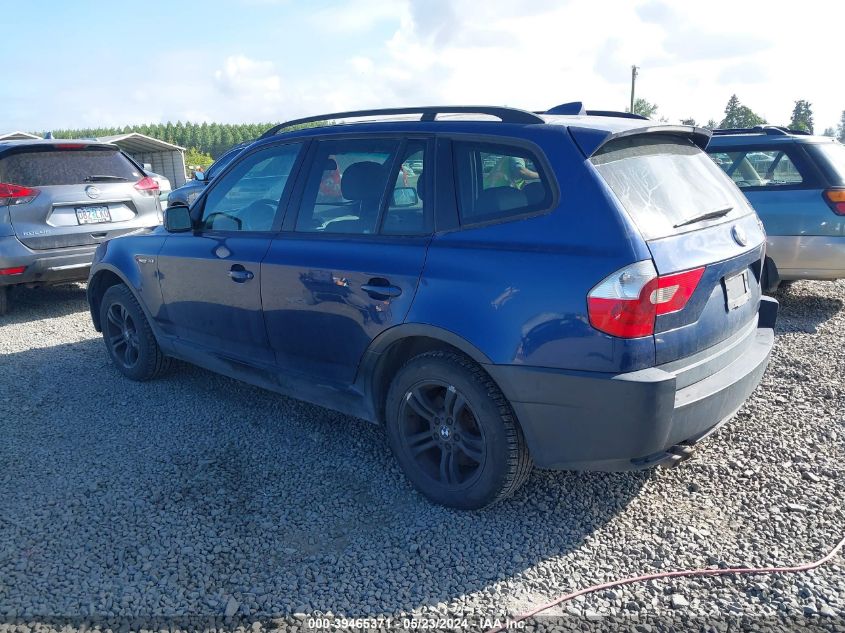 2005 BMW X3 3.0I VIN: WBXPA93465WD07097 Lot: 39465371