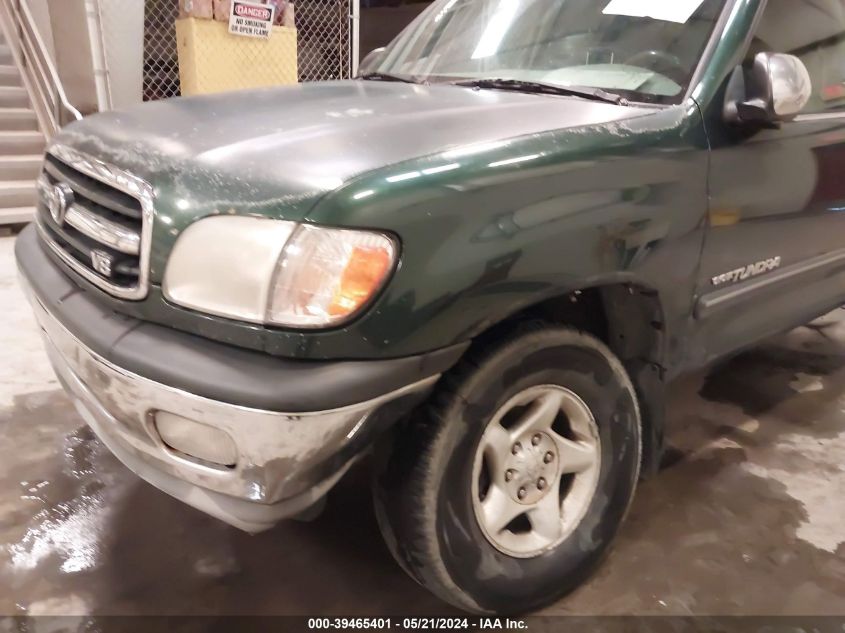 2000 Toyota Tundra Sr5 V8 VIN: 5TBBT4418YS047174 Lot: 39465401