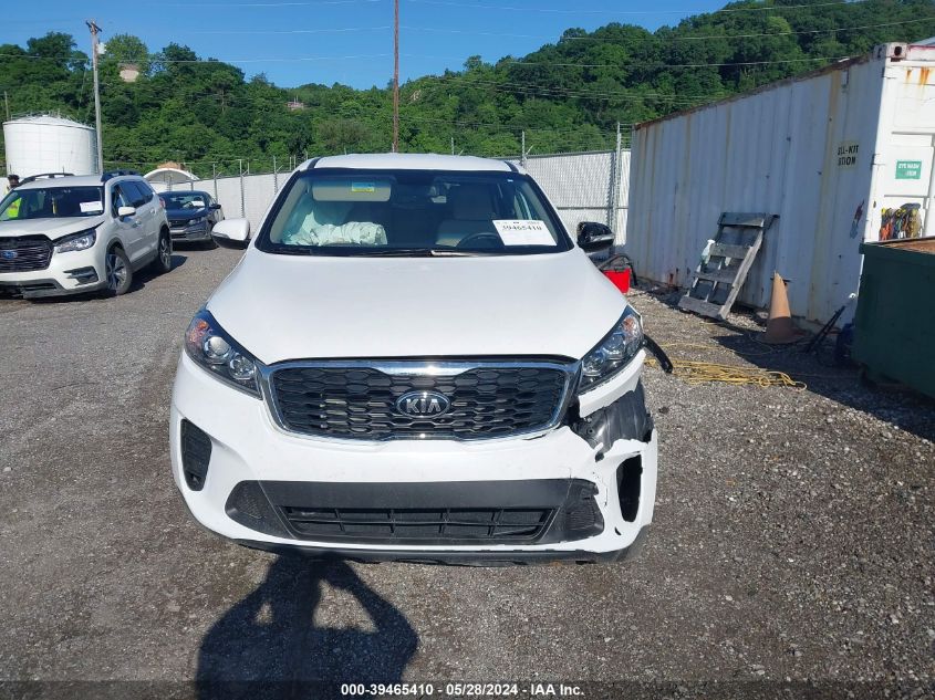 2019 Kia Sorento 2.4L Lx VIN: 5XYPGDA36KG573816 Lot: 39465410