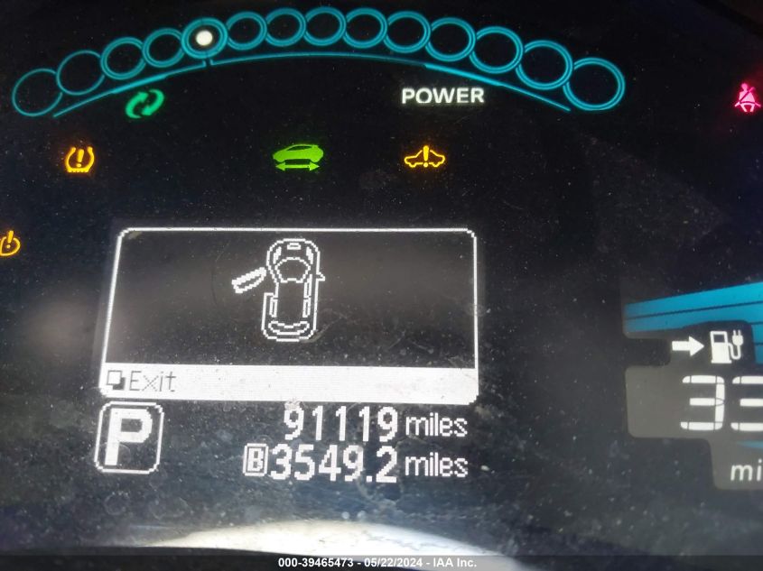 2014 Nissan Leaf Sv VIN: 1N4AZ0CP0EC330803 Lot: 39465473