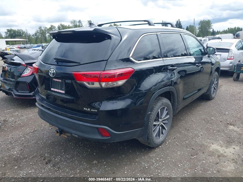 2018 Toyota Highlander Xle VIN: 5TDJZRFHXJS842564 Lot: 39465487