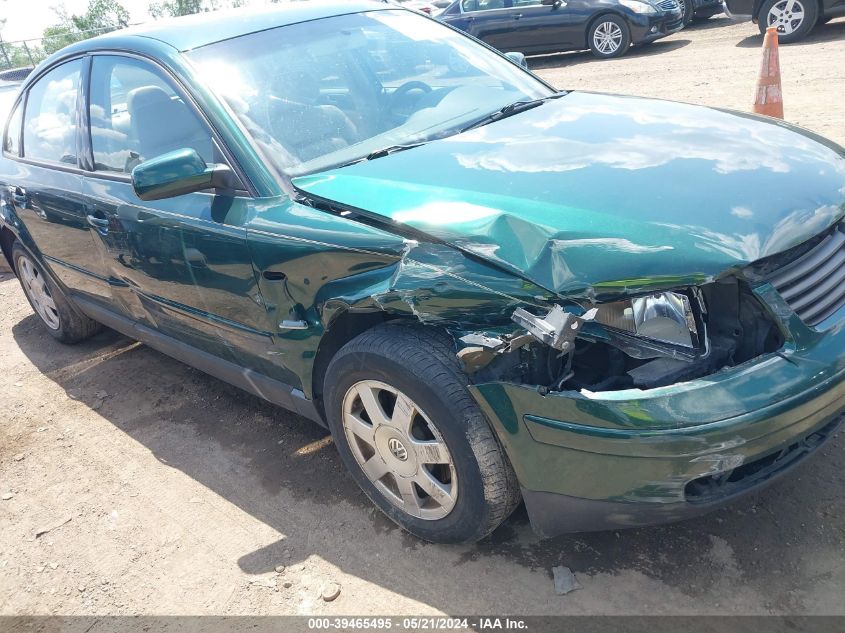 2000 Volkswagen Passat Gls VIN: WVWMA23B2YP179880 Lot: 39465495