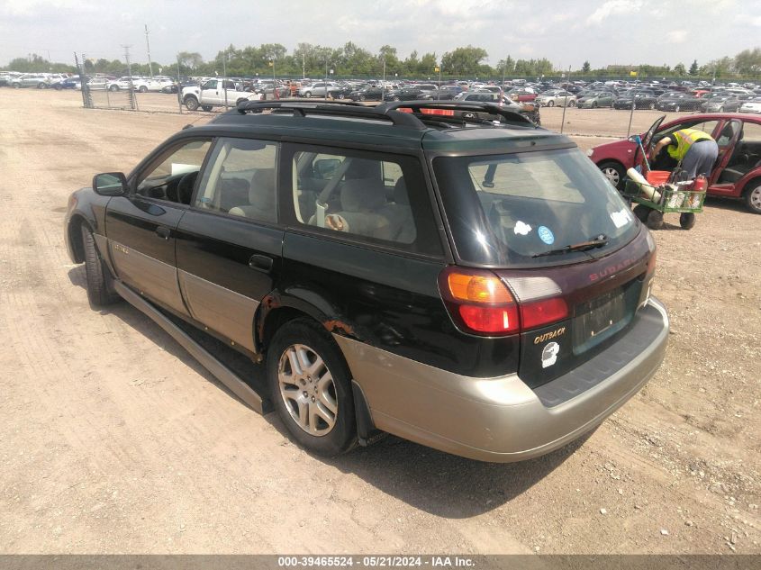 2001 Subaru Outback VIN: 4S3BH675117646128 Lot: 39465524