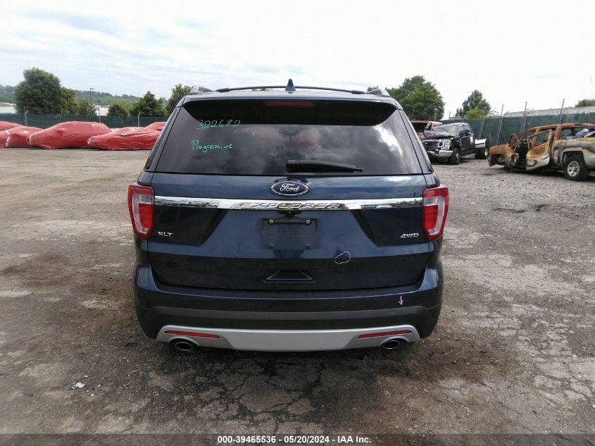 2017 Ford Explorer Xlt VIN: 1FM5K8D80HGA30998 Lot: 39465536