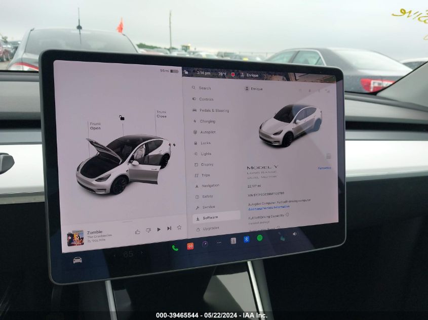 2021 TESLA MODEL Y - 5YJYGDEE8MF108786