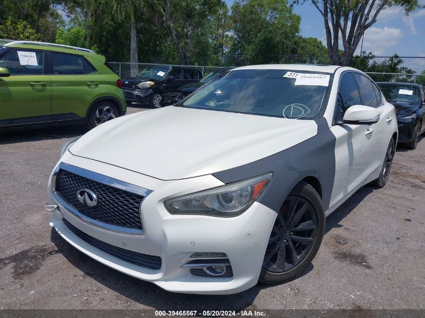 2014 Infiniti Q50 Premium VIN: JN1BV7AP2EM675107 Lot: 39465567