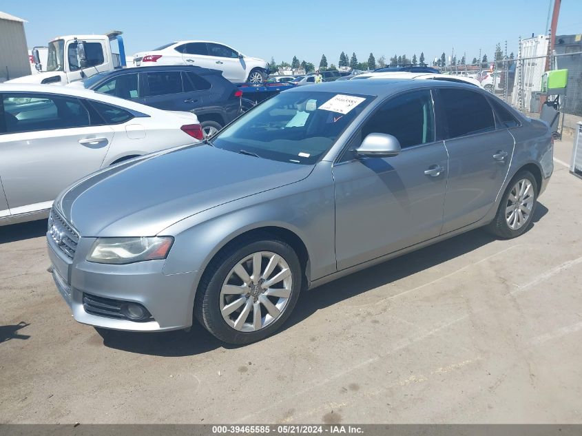 2009 Audi A4 2.0T Premium VIN: WAUSF78K09N027251 Lot: 39465585