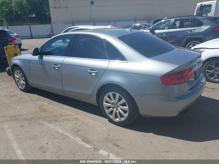 2009 Audi A4 2.0T Premium VIN: WAUSF78K09N027251 Lot: 39465585