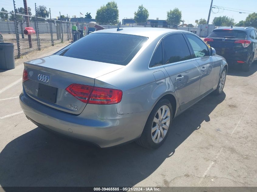 2009 Audi A4 2.0T Premium VIN: WAUSF78K09N027251 Lot: 39465585