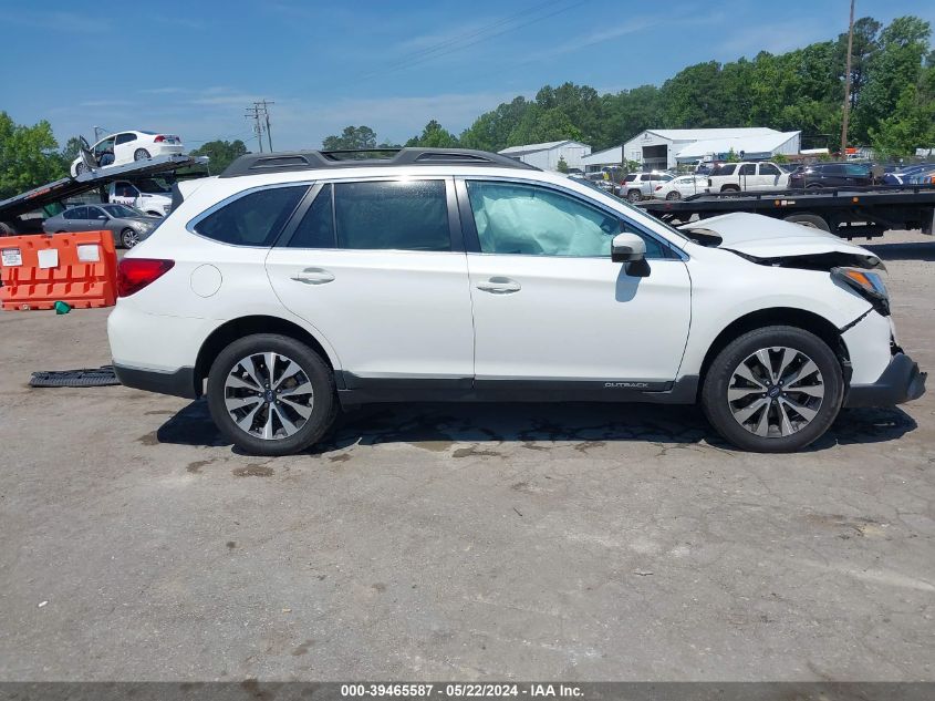 2017 Subaru Outback 2.5I Limited VIN: 4S4BSANC7H3427807 Lot: 39465587