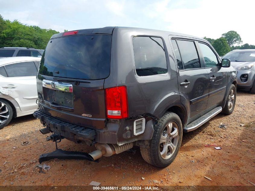 2012 Honda Pilot Ex-L VIN: 5FNYF4H58CB010662 Lot: 39465611