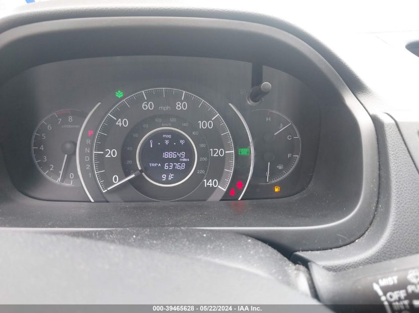 2013 Honda Cr-V Ex-L VIN: 2HKRM3H78DH516226 Lot: 39465628