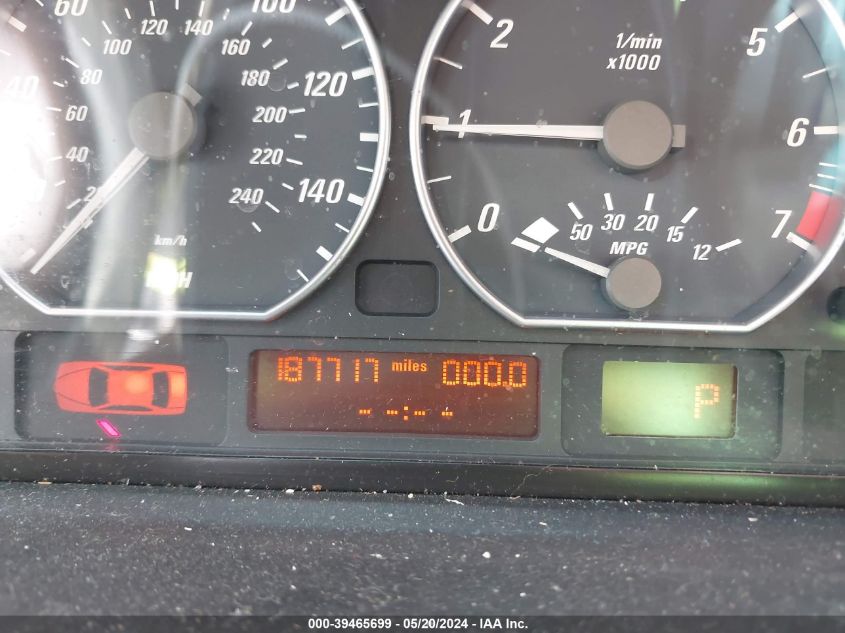 2002 BMW 330Ci Ci VIN: WBABN53472PH01599 Lot: 39465699