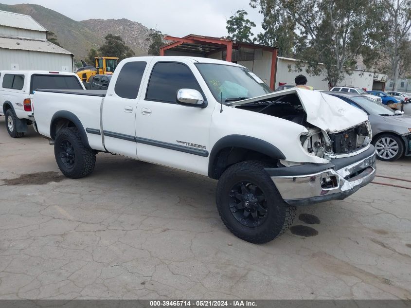 2000 Toyota Tundra Access Cab/Access Cab Sr5 VIN: 5TBRT3410YS072711 Lot: 39465714